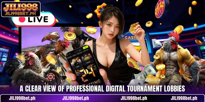 A clear view of professional digital tournament lobbies