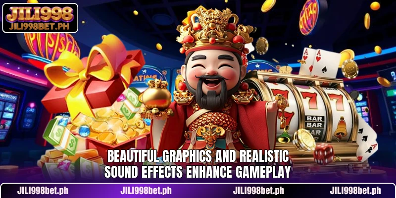 Beautiful graphics and realistic sound effects enhance gameplay