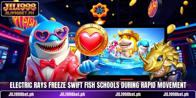 Using special items to freeze fast moving ocean fish