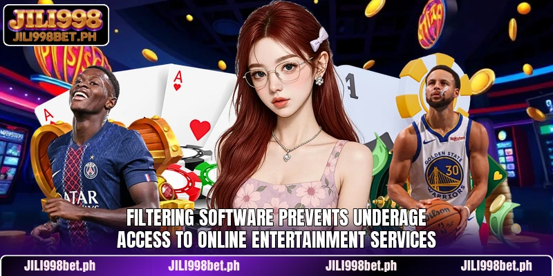 Filtering software prevents underage access to online entertainment services