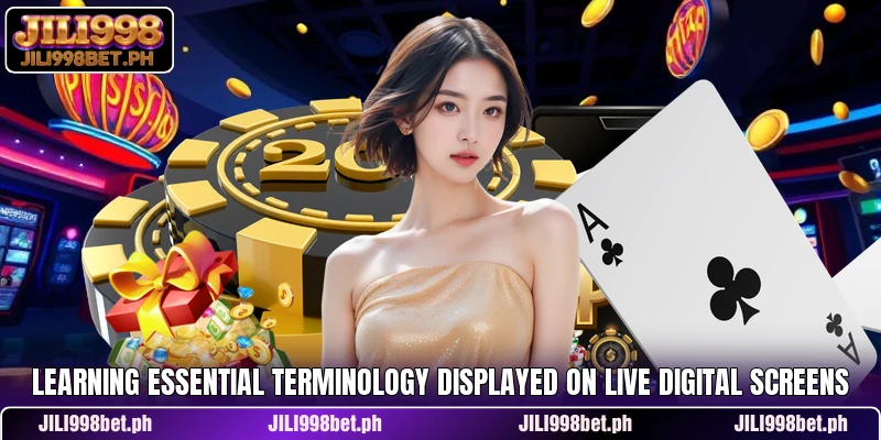 learning essential terminology displayed on live digital screens