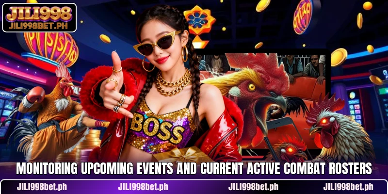 Monitoring upcoming events and current active combat rosters