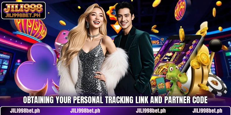 Obtaining your personal tracking link and partner code