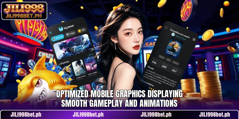 Optimized mobile graphics displaying smooth gameplay and animations