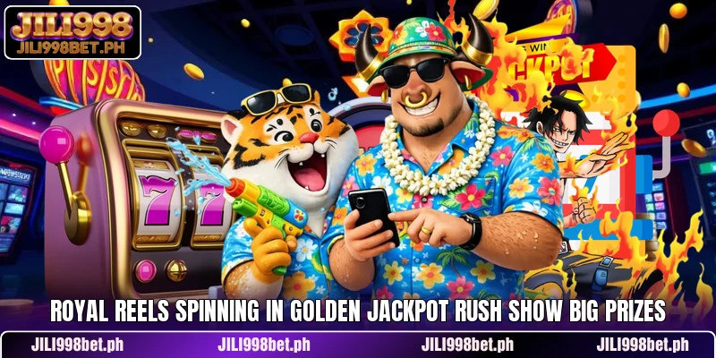 Royal reels spinning in Golden Jackpot Rush show big prizes