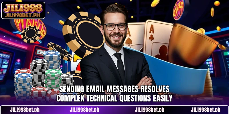 Sending email messages resolves complex technical questions easily