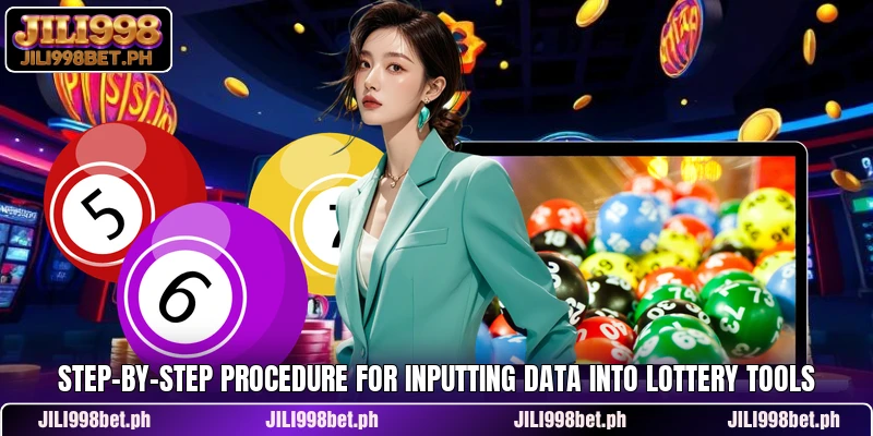 Step-by-step procedure for inputting data into lottery tools