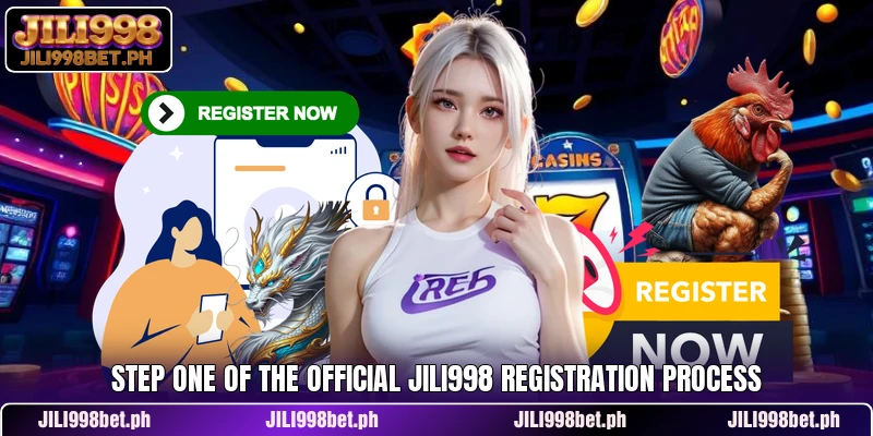 Step one of the official JILI998 registration process