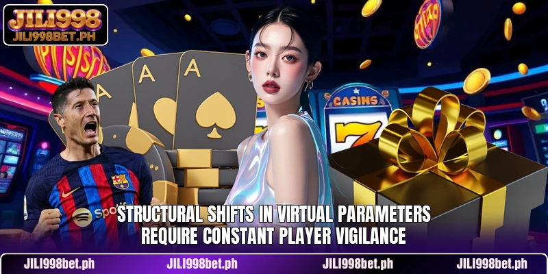 Structural shifts in virtual parameters require constant player vigilance