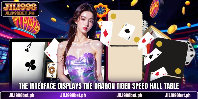 The interface displays the Dragon Tiger Speed Hall table