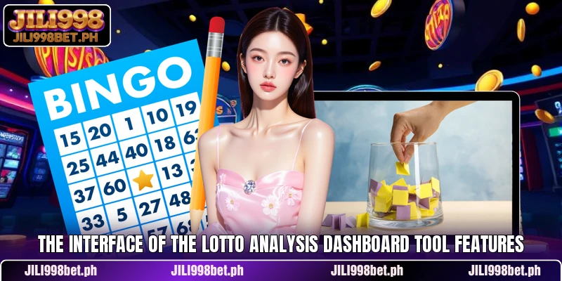 The interface of the lotto analysis dashboard tool features