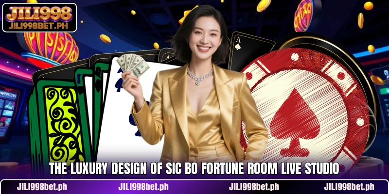 The luxury design of Sic Bo Fortune Room live studio