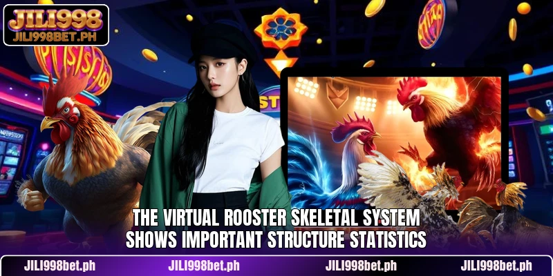 The virtual rooster skeletal system shows important structure statistics
