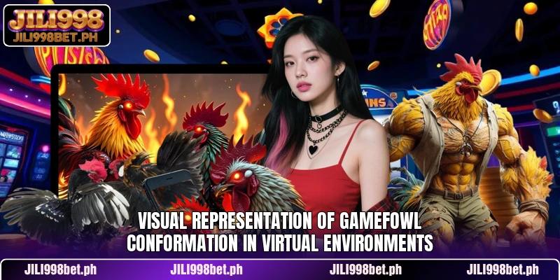 Visual representation of gamefowl conformation in virtual environments